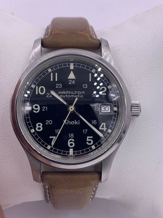 Hamilton Khaki Field Automatic 9721b Wrist Watch Stainless Steel