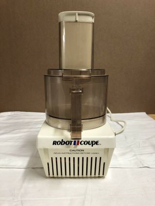Vintage Robot Coupe Rc - 2000 Food Processor With Steel And Disc Blades