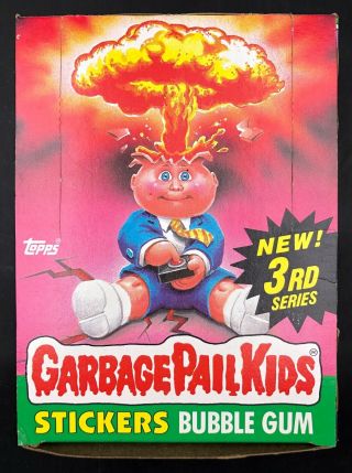 Vintage Topps 1986 Garbage Pail Kids 3rd Series Full Box 48 Packs