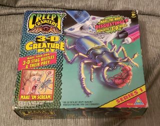 Creepy Crawlers Stag Beetles & Prey Vintage 1995 Series 1