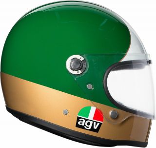 Agv Legends X3000 Retro Full - Face Helmet (ago1 Limited Edition W/leather Bag) Sm