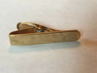 5.  72g 14k Solid Gold Tie Clip.  Vintage.  Stamped Bab 14k.  Acid.  585