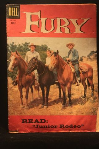 Vintage 1958 Fury Dell Comic No.  885 Western Hit Tv Show Peter Graves