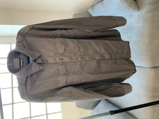 Tom Ford Mens Grey Cotton Blend Military Twill Dress Shirt - 40/15.  75 Rtl$630