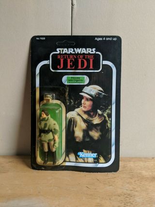 Vintage Star Wars Rotj Princess Leia Organa In Combat Poncho Unpunched,  Moc 1983