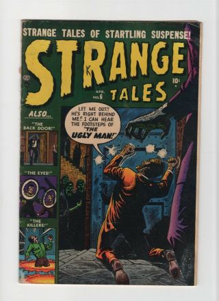 Strange Tales 6 Vintage Marvel Atlas Comic Pre - Hero Horror Early Golden Age 10c
