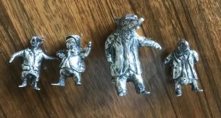 4 - Lanier Sterling Silver Wind In The Willows Figures