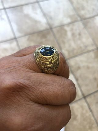 Vintage 1950 West Point Us Military Academy Ring 14k