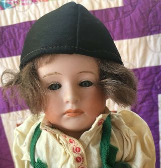 Antique Heubach Pouty Character Doll In Regional Dress