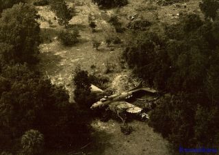 Org.  Photo: B - 17 Bomber (42 - 37895) Crashed In Woods; 1944 (1)
