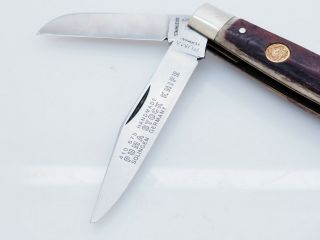 Vintage Puma Stock Knife 410 675 Folding 3 - Blade Handmade Solingen Germany 3