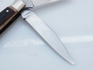 Vintage Puma Stock Knife 410 675 Folding 3 - Blade Handmade Solingen Germany 7