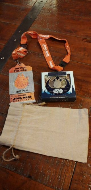 Star Wars Galaxy’s Edge Opening Media Event Pin LE Rare Exclusive 4