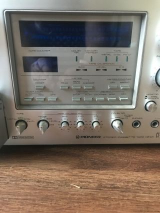 Vintage Pioneer Stereo Cassette Deck CT - F1250 11