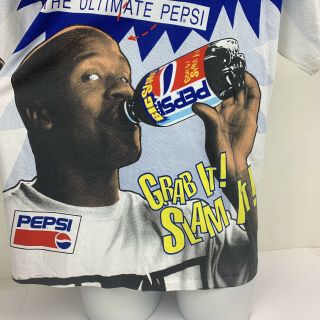 Vintage 1993 Shaquille Oneal x Pepsi Big Slam Sz XL T Shirt All Over Print Shaq 3
