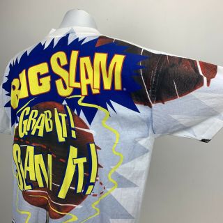 Vintage 1993 Shaquille Oneal x Pepsi Big Slam Sz XL T Shirt All Over Print Shaq 6