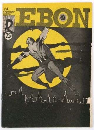 Ebon 1 Spearhead Comics First Black Hero By African American Rare 1969