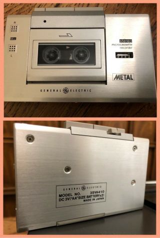 NIB Vintage 1982 GE Sharp Boombox TV Removable Micro Cassette Television Rare 10