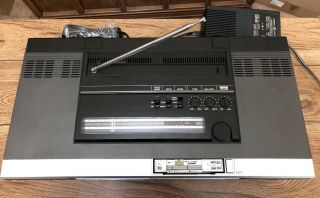 NIB Vintage 1982 GE Sharp Boombox TV Removable Micro Cassette Television Rare 5