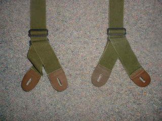 WW2 Trouser Combat Suspenders 2nd Pattern of the 1943 Suspenders. 2