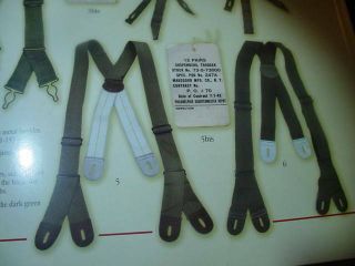 WW2 Trouser Combat Suspenders 2nd Pattern of the 1943 Suspenders. 6