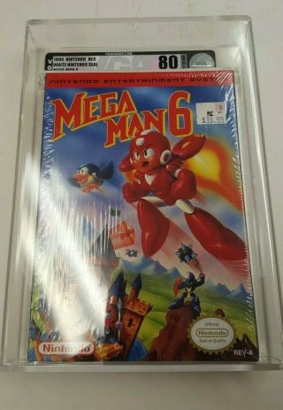 Mega Man 6 Vi Nintendo Nes Vga 80 Factory Seal Rare