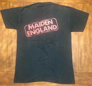 Rare Vtg Heavy Metal Iron Maiden England 1989 80 ' s Concert Tour T Shirt Sz XL 5