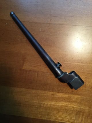 Ww2 Spike Bayonet With Scabbard For The British Enfield No.  4 Mk 1 Rifle