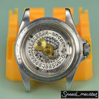 1969 2.  2 Vintage Rolex 1680 Red Submariner Watch Complete Case Movement Caseback