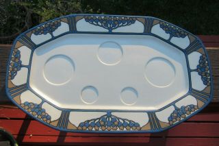 RARE METTLACH Villeroy & Boch 9 Piece CONDIMENT SET Jugendstil ART NOUVEAU 3