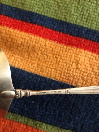 VINTAGE GEORG JENSEN ACORN PATTERN GRAVY SOUP LADLE DENMARK STERLING SILVER 4