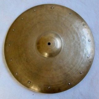 Antique K Constantinople Zildjian 2nd Stamp 15.  5 " Heavy Sizzle Ride 1510 Grams