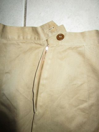 WW2 US ARMY WOMEN ' S WAC WAAC COTTON KHAKI SKIRT 5