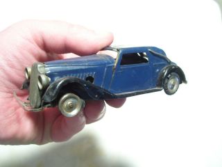Antique Minic Friction Tin Toy Race Car