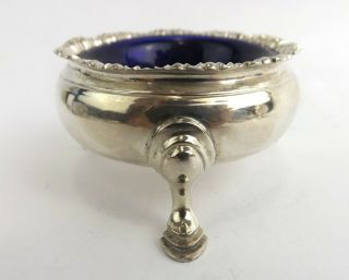 Bowl Georgian Solid Sterling Silver & Blue Glass Liner Appleton & Smith 1770 2