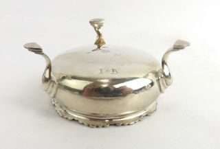 Bowl Georgian Solid Sterling Silver & Blue Glass Liner Appleton & Smith 1770 5