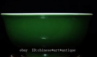 chinese green glaze porcelain bowl QIANLONG MARK b01 2