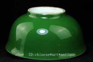 chinese green glaze porcelain bowl QIANLONG MARK b01 3