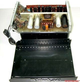 Vintage McIntosh Labs MC - 240 MC240 Stereo Tube Power Amp Amplifier Audio 12