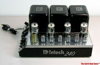 Vintage Mcintosh Labs Mc - 240 Mc240 Stereo Tube Power Amp Amplifier Audio