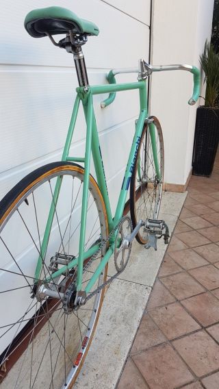 BIANCHI SPECIALISSIMA TEAM vintage italian steel TRACK bike CAMPAGNOLO RECORD 7