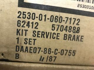 Military M151 Mutt Kit Service Brake 2530 - 01 - 060 - 7172 Divb3wall