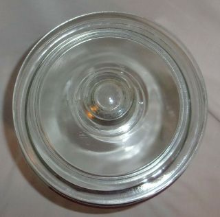 Vintage Rawls Delicious Foods Winston Salem NC Clear Glass Advertising Store Jar 5