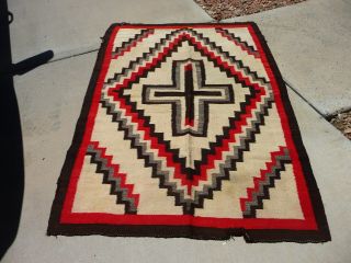 Vintage Navajo Regionl Blanket Rug Pattern 47x70