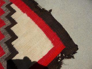 Vintage Navajo Regionl Blanket Rug Pattern 47x70 4