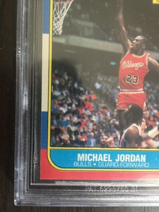 1986 Fleer 57 Michael Jordan rookie Beckett bgs Card grd 8.  5 authentic Vintage 5