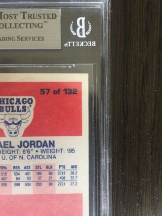 1986 Fleer 57 Michael Jordan rookie Beckett bgs Card grd 8.  5 authentic Vintage 8