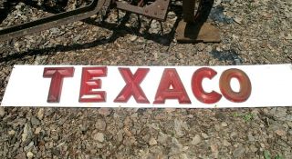 Vintage Texaco Gas Station 10 " Marquee Letters Vintage Texaco Sign