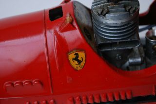 Movosprint 52 Italian Gas Engine Red Ferrari Vintage Tether Car 3