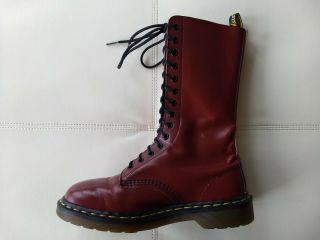 DOC DR.  MARTENS MANGA ANIME GIRL ' S FACE BOOTS RARE VINTAGE MADE IN ENGLAND 7UK 3